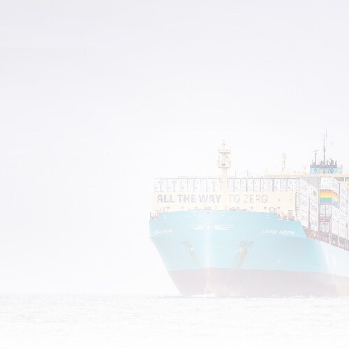 Maersk Laura ship in an ocean