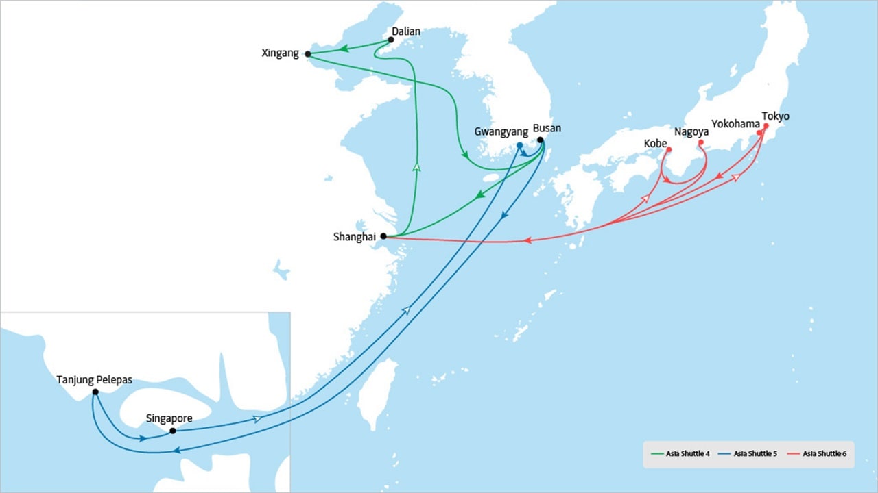 Asia shuttle clusters 2