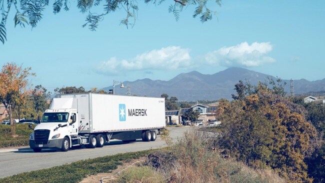Middle Mile deliveries and warehouse images with truck