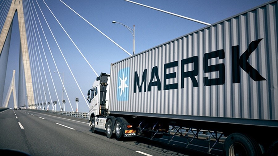 Truck with Maersk Container